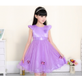 purple princess applqiued dresses cap sleeves style new kids models alibaba princess factory wholesaler new year party garments